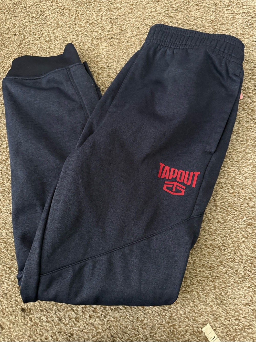 Tapout Jogger Pants with Red Logo Accent